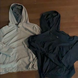 2 abercrombie light hoodies